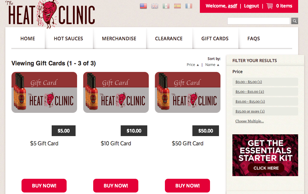 Heat Clinic Gift Cards