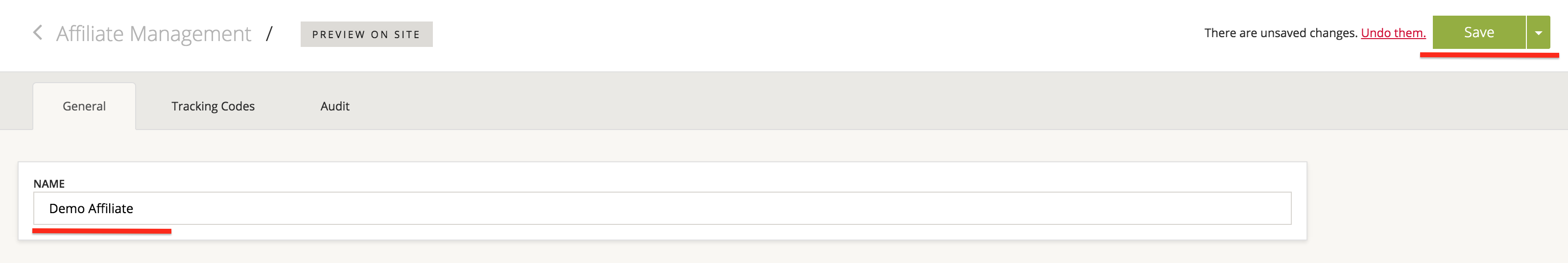 Affiliate Name