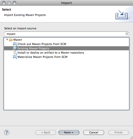 Import Maven Projects