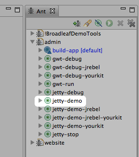 Jetty Demo Admin