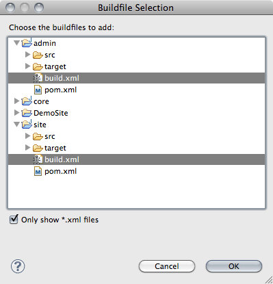 Add Buildfile Dialog