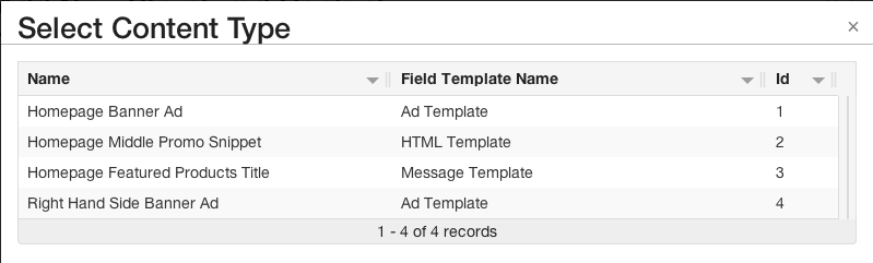 Structured Content Types