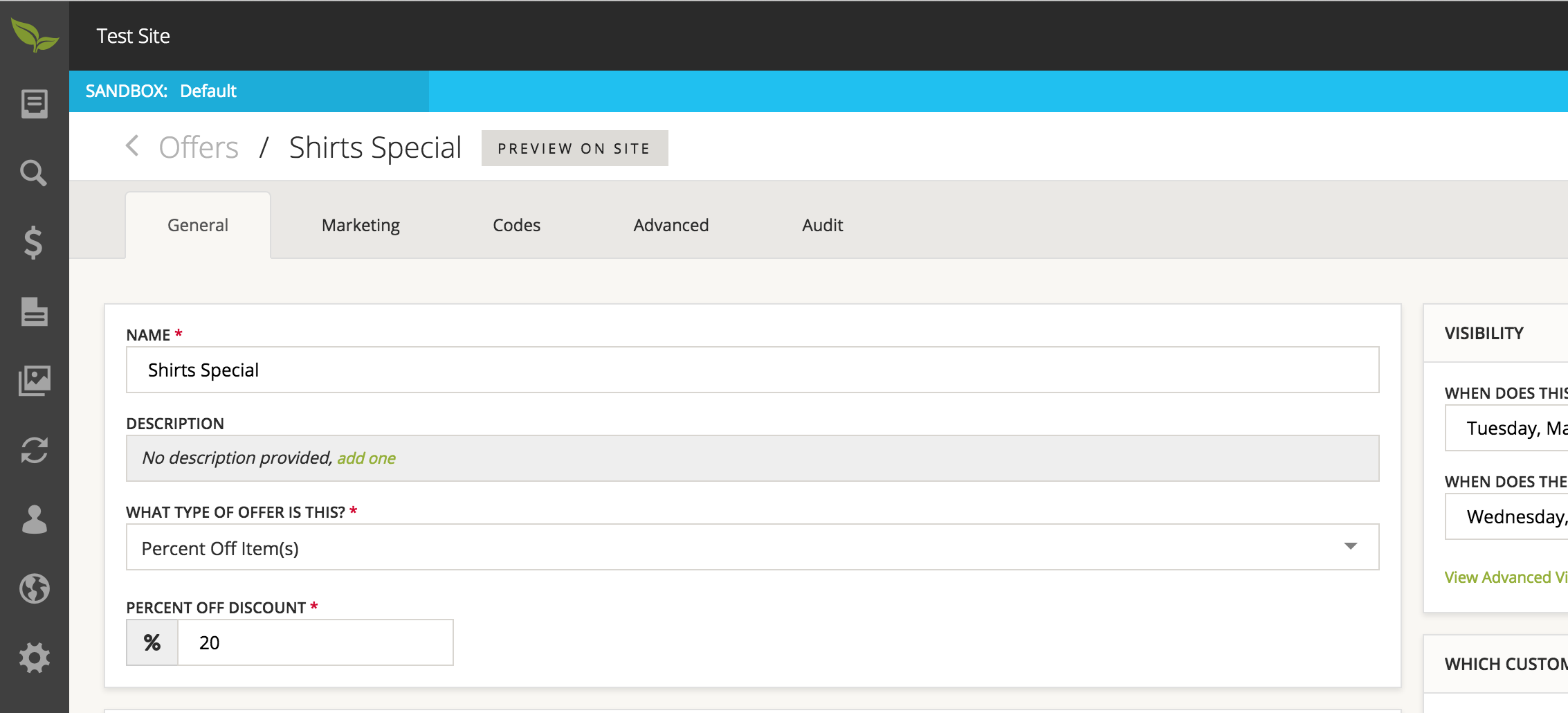 AdminPresentation Field in Group